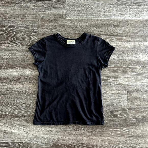 VINTAGE Y2K Juicy Couture Black Short Sleeve T-Shirt Size Large Tee Made in USA - Picture 1 of 9